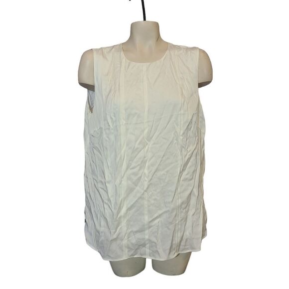 Boss Ivory Sleeveless Silk Blend Camisole Size 8 - Picture 1 of 6